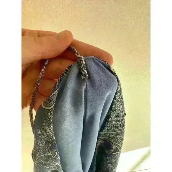 Ann Taylor Blue and White Paisley Mini Dress - Picture 6 of 6